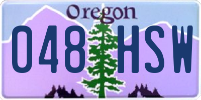 OR license plate 048HSW