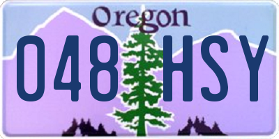 OR license plate 048HSY