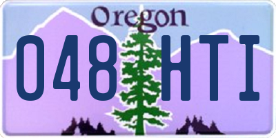 OR license plate 048HTI