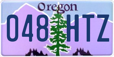 OR license plate 048HTZ