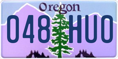 OR license plate 048HUO