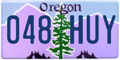 OR license plate 048HUY