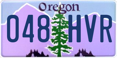 OR license plate 048HVR