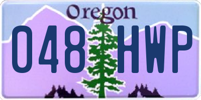 OR license plate 048HWP