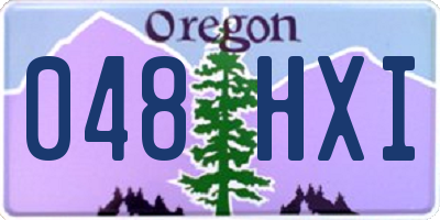 OR license plate 048HXI