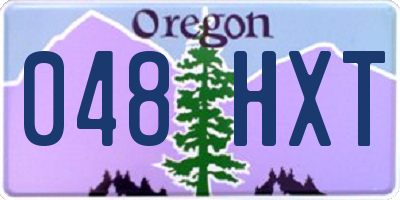 OR license plate 048HXT