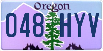 OR license plate 048HYV