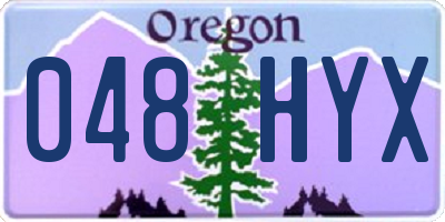 OR license plate 048HYX