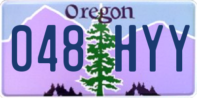 OR license plate 048HYY