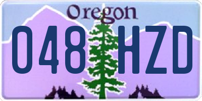 OR license plate 048HZD