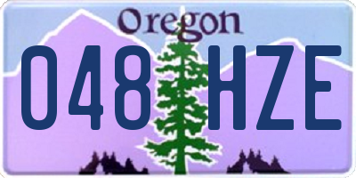 OR license plate 048HZE