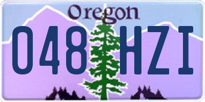 OR license plate 048HZI