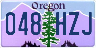 OR license plate 048HZJ