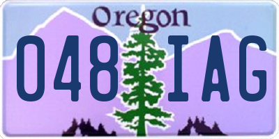 OR license plate 048IAG