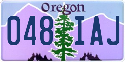 OR license plate 048IAJ