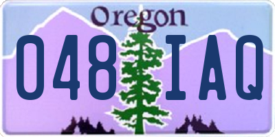 OR license plate 048IAQ