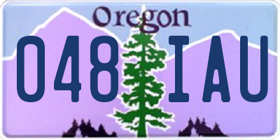 OR license plate 048IAU