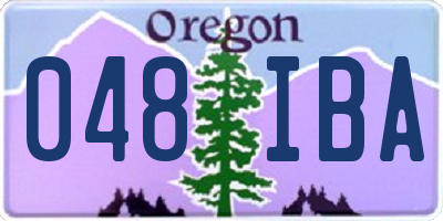 OR license plate 048IBA