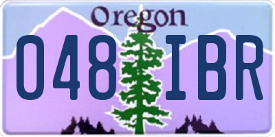 OR license plate 048IBR