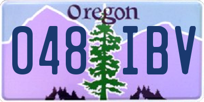 OR license plate 048IBV