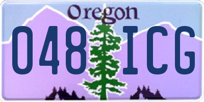 OR license plate 048ICG