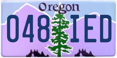 OR license plate 048IED