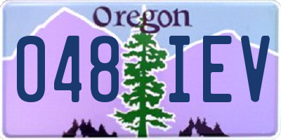 OR license plate 048IEV