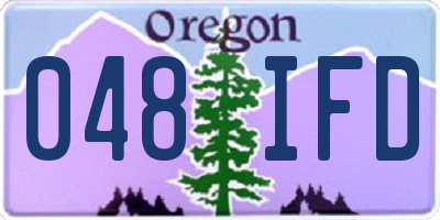 OR license plate 048IFD