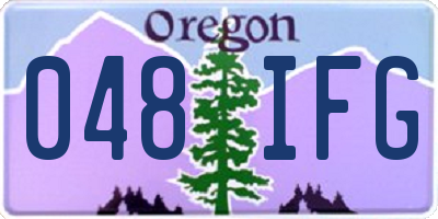OR license plate 048IFG