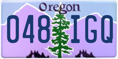 OR license plate 048IGQ