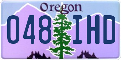 OR license plate 048IHD