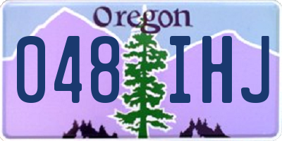 OR license plate 048IHJ