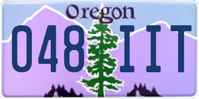 OR license plate 048IIT
