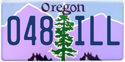 OR license plate 048ILL