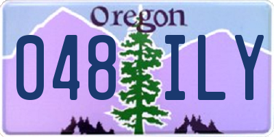 OR license plate 048ILY