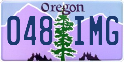 OR license plate 048IMG