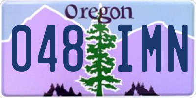 OR license plate 048IMN