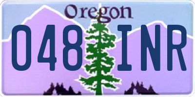 OR license plate 048INR