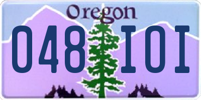 OR license plate 048IOI