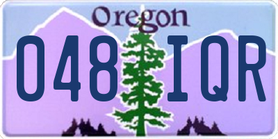 OR license plate 048IQR