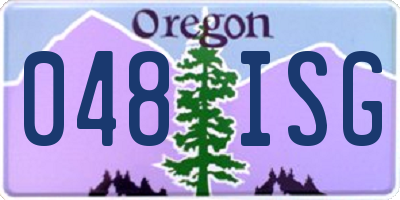 OR license plate 048ISG