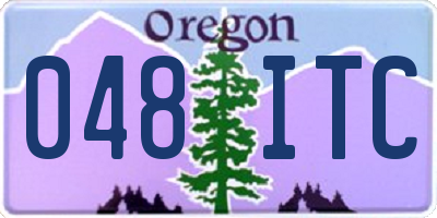 OR license plate 048ITC