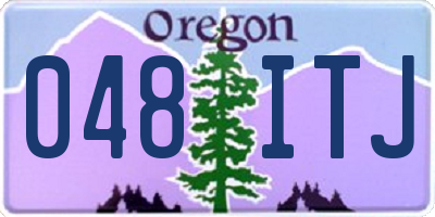 OR license plate 048ITJ
