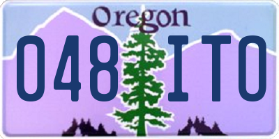 OR license plate 048ITO