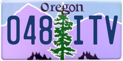OR license plate 048ITV
