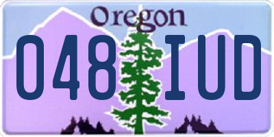 OR license plate 048IUD
