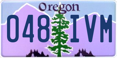 OR license plate 048IVM