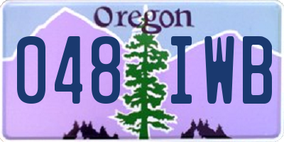 OR license plate 048IWB