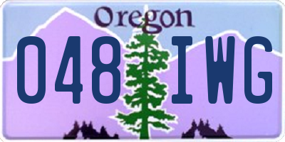 OR license plate 048IWG