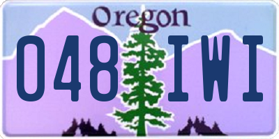 OR license plate 048IWI